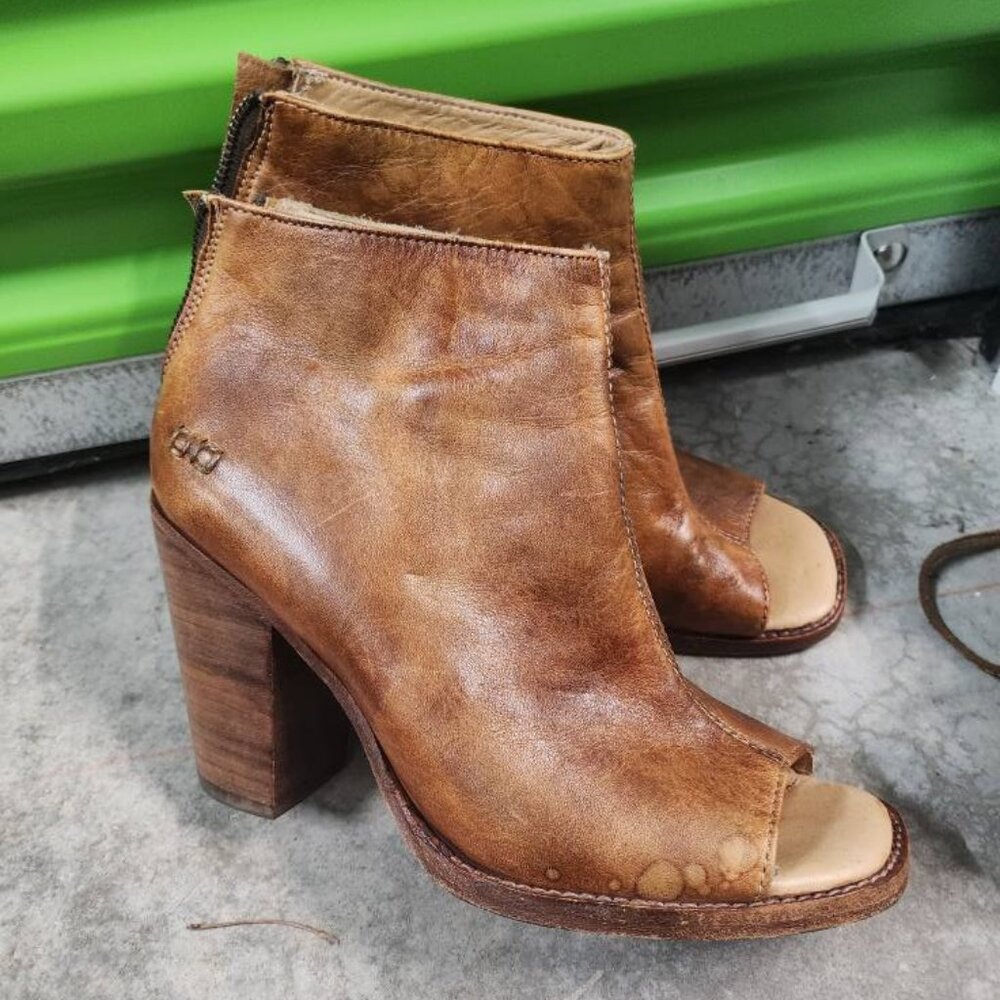 Bed Stu open toe booties